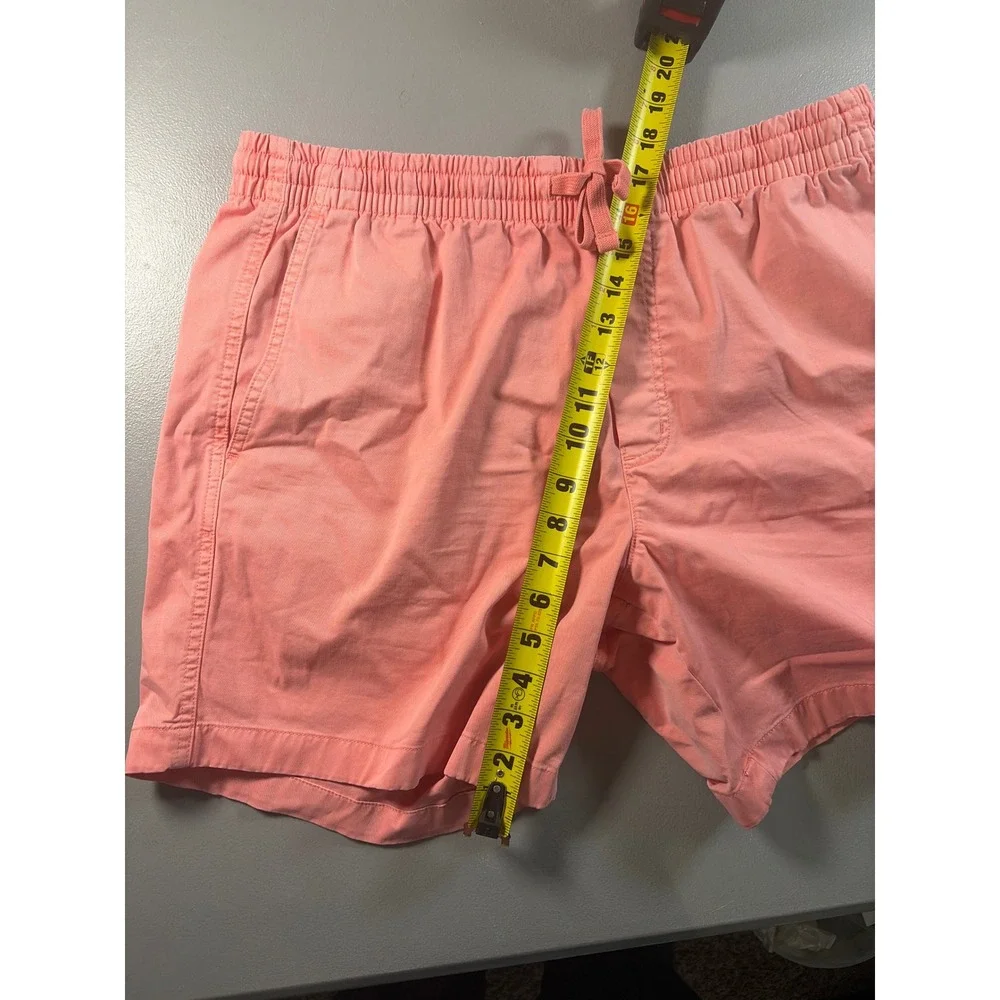 Vineyard Vines Shorts Mens Large Pink Coral Elastic Waist Cotton Stretch Casual